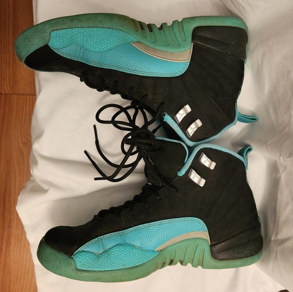Air Jordan 12 GP Hyper Jade Size 5.5 Y Womens, pre-owned - Picture 16 of 16